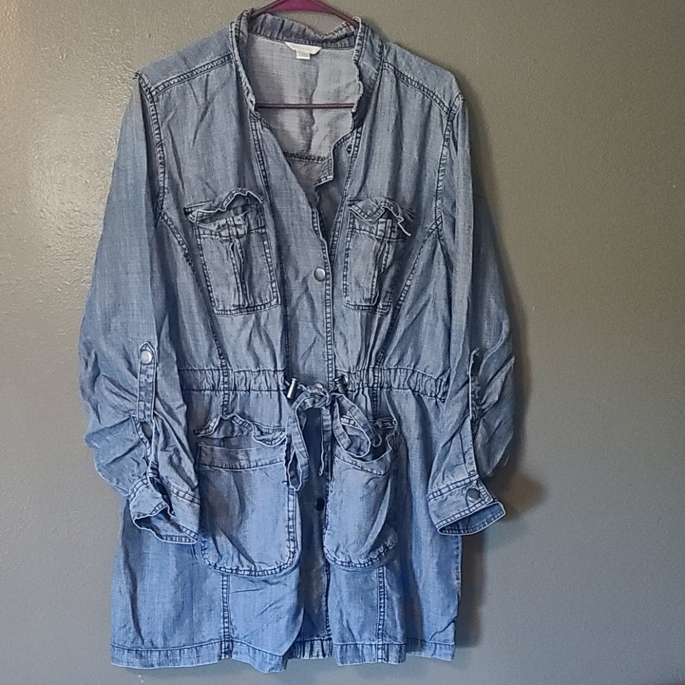Denim button down jacket 18/20W